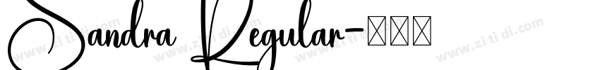 Sandra Regular字体转换
